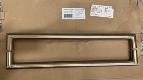 Transolid 608197249556 Turin By-pass Shower Door Handles Champagne Bronze