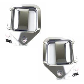 Dha31487 Trq Left And Right Exterior Door Handle Set Drivers Side Compatible With 1986