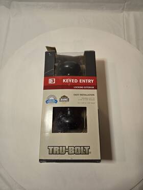 1734884 Tru-bolt Sydney Entry Door Knob Oil Rubbed Bronze Keyed
