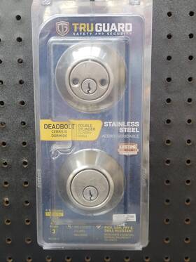 Dl62-ka3z Truguard Dl62 Ka3z Double-cylinder Deadbolt Stainless Steel - Quantity 1