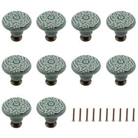 00620gr Ttzeze 10 Pack Ceramic Knobs Decorative Knob Drawer Cabinet Cupboard Closet Dresse