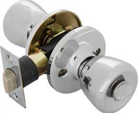 T03pca Tuff Stuff 608781010531 Polish Chrome Tulip Knob Privacy Lockset With Adjble Backset