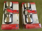 8100301 Two Keyed Knob Exterior Nickel Tulip Satin Honeywell Door Entry Sets