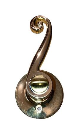 44578 Ultra Nib Home Security Privacy Lever Style Polished Brash Lock #44578