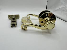 4630xus3 Ultra Hall And Closet Lockset Passage Lever Polished Brass Gettysburg Series New