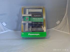 Ultra Security 749694835245 Inch New Hall And Closet Interior Passage No Lock Door Lever Silver