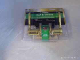 Ultra Security 749694845800 Inch New Hall And Closet Interior Passage No Lock Door Lever Gold