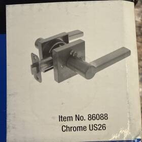 86088 Ultra Security Privacy Lever Style Item No Chrome Us26