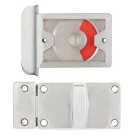 Universal Hardware 445006425458 Satin Nickel Restroom Stall Latch 3-pieces
