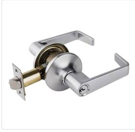 Uh40049 Universal Hardware Commercial Light Duty Flat Lever Keyed Entry Lock