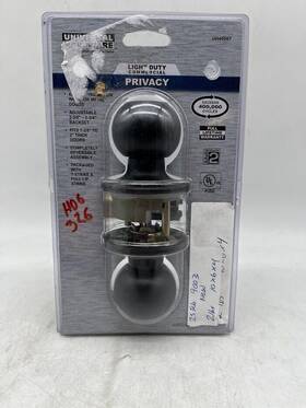 Uh40067 Universal Hardware Light Duty Privacy Knob Ul 3-hour Fire Ansi Grade 2