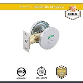 Uh40131 Universal Hardware Occupancy Indicator Deadbolt Non-handed Satin Chrome Finish Uh40131 Universal Hardware Occupancy Indicator Deadbolt Non-handed Satin Chrome Finish