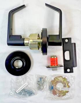 U021667 Us Lock Grade 2 Privacy Lever 2-3/8 Inch Backset Us10b Dark Bronze