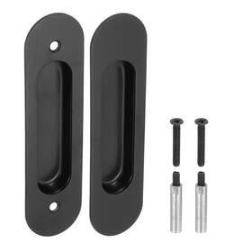 Uxcell 632702612993 Recessed Finger Flush Pull Pocket Door Handle Sliding Closet Black