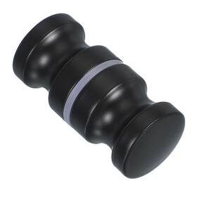 Uxcell 678202070444 Glass Shower Door Handle Aluminum Alloy Back-to-back Round Knob Black