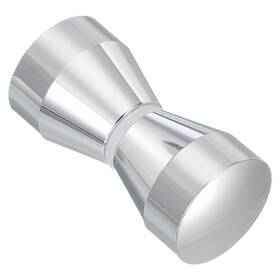 Uxcell 678202070505 Glass Shower Door Handle Aluminum Alloy Back-to-back Cone Knob Silver