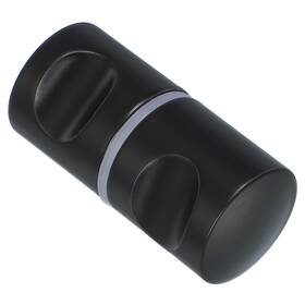 Uxcell 678202070536 Glass Shower Door Handle Aluminum Alloy Back-to-back Column Knob Black