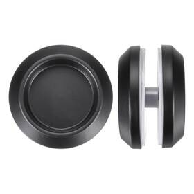 Uxcell 678202094815 2pcs Stainless Steel Sliding Glass Door Handle 2.3 Inch Od Back-to-back Black