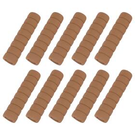 Uxcell 678202393291 10pcs Door Handle Cover Safety Knob Protector Covers Wooden