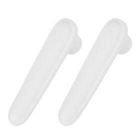 Uxcell 678202714263 2pcs Door Handle Covers Silicone Knob Protector Cover White