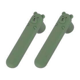 Uxcell 678202714317 2pcs Door Handle Covers Silicone Cute Knob Protector Cover Green