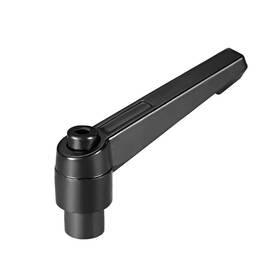 A18112900ux0067 Uxcell M8 Handle Adjustable Clamping Lever Thread Push Button Ratchet Female Threade
