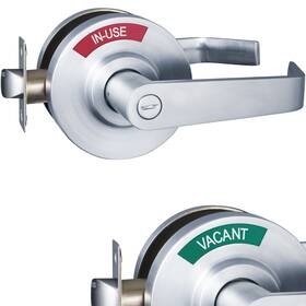 Vacantspace 196852183173 Vacant Or In-use Bathroom Indicator Privacy Handle Lock With Extra Large Wind