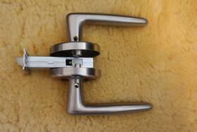 H192 Valli & And Prunus Passage Door Lever In Brushed Stainless Steel H192 Valli & And Prunus Passage Door Lever In Brushed Stainless Steel