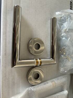 H416 Valli & And - Stainless Steel Dummy Door Handle Lever 4pk