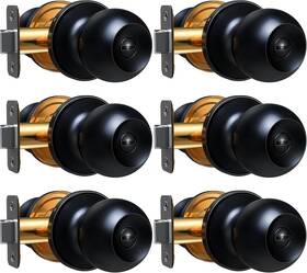 Veise 313049522526 Interior Door Knob 6-pack Keyless Privacy Locks For Bedroom And Bathro