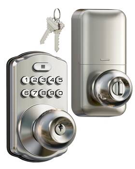 Veise 975331688309 Keypad Door Knob Lock Keyless Entry Digital With Handle Electronic Kno