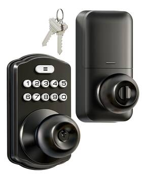 Veise 975331688316 Keypad Door Knob Lock Keyless Entry Digital With Handle Electronic Kno