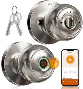 Veise 975331688811 Fingerprint Door Lock Biometric Smart Knob With App Control Auto Great