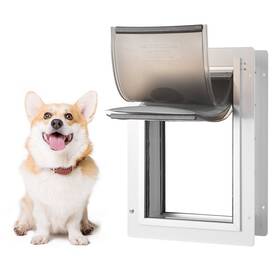 Vevor 197988090755 Pet Door For Wall With Lock And3 Magnetic Flap System Metal Frame Small