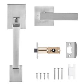 Vevor 197988482550 Stylish Square Front Door Handle With Easy Grip Lever Adjustable Design
