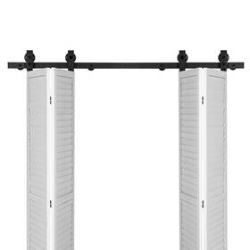 Vevor 197988511663 Bi-folding Sliding Barn Door Hardware Track Kit 60 Inch For Four 14 Doors