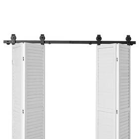 Vevor 197988512752 Bi-folding Sliding Barn Door Hardware Track Kit 64 Inch Top Mount