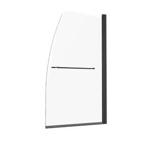 Vevor 197988656227 Frameless Bathtub Shower Door 34 Inch W X 55 H 180 Rotatable Black