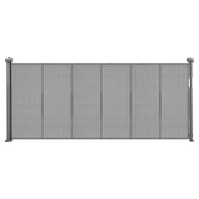 Vevor 197988692232 Retractable Baby Gate 34 In Tall Extend To 71 Wide For Kids Or Pets Gray