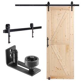 Vevor 197988815334 Barn Door And Hardware Kit 30 Inch X 84 Wood Sliding Smoothly