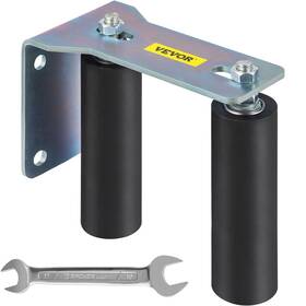 Vevor 614198581489 Gate Roller Guide 6 Inch Sliding Black Nylon Coloring Zinc Painted