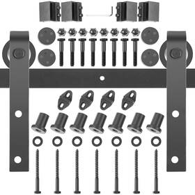 Vevor 768558006607 Sliding Barn Door Hardware Kit 10ft 330lbs Load-bearing Do
