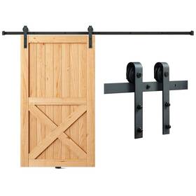 Vevor 840349964225 8ft Sliding Barn Door Hardware Kit 330lbs Loading Heavy Duty Track K