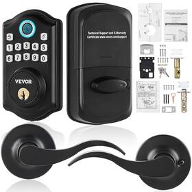 Vevor 840349979939 Fingerprint Door Lock With 2 Level Handles Keyless Entry F