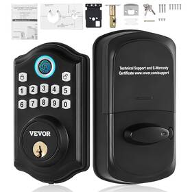 Vevor 840349983073 Fingerprint Door Lock Keyless Entry With Fingerprint/keypad Cod
