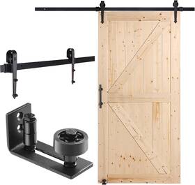 Bd003 Vevor 42in X 84in Sliding Barn Door With 7ft Hardware Kit Included And Handle