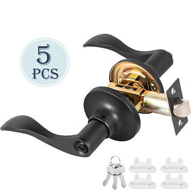 Msbkhx5pcysclxt01 Vevor Door Lever Entry Handles 5 Pack Knob Keyed Lock Set