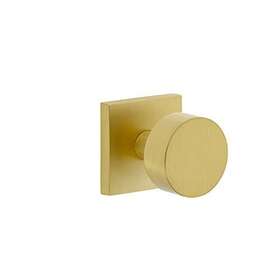 Viaggio 039557215346 Quadrato Rosette Privacy With Circolo Brass Knob In Satin - Rig