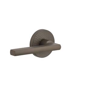 625328 Viaggio 039557244261 Titanium Gray Circolo Hammered Rosette Milano Lever Single Dummy-backset