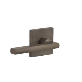 Viaggio 039557246715 Quadrato Linen Rosette Single Dummy With Milano Lever In Titanium Gray